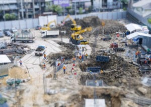 Construction work environmental nuisance monitoring